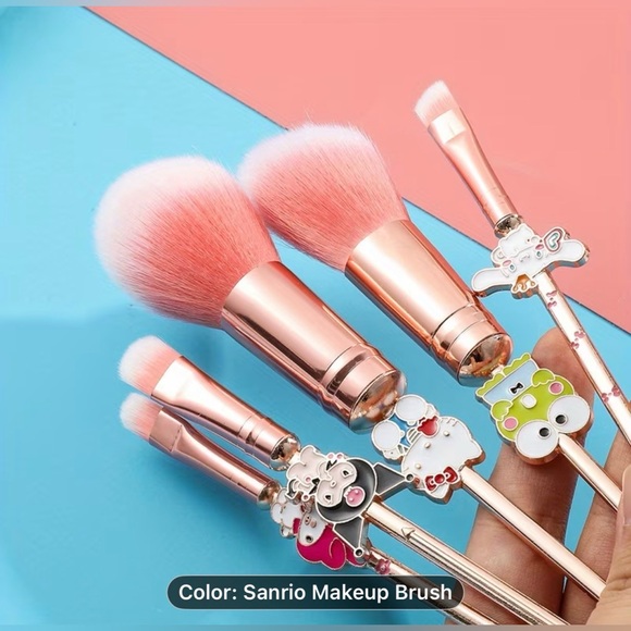 6 pc New Hello Kitty Cosmetic Makeup Brush Set NWT - Picture 4 of 10